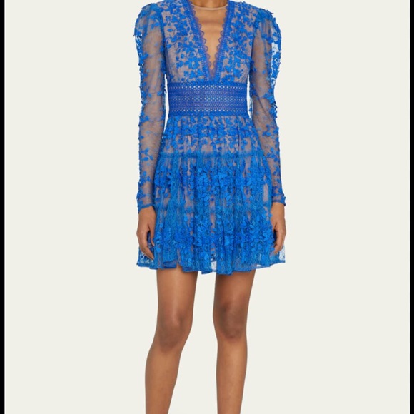 Bronx and Banco Dresses & Skirts - NWT Bronx and Banco blue Megan floral embroidered dress